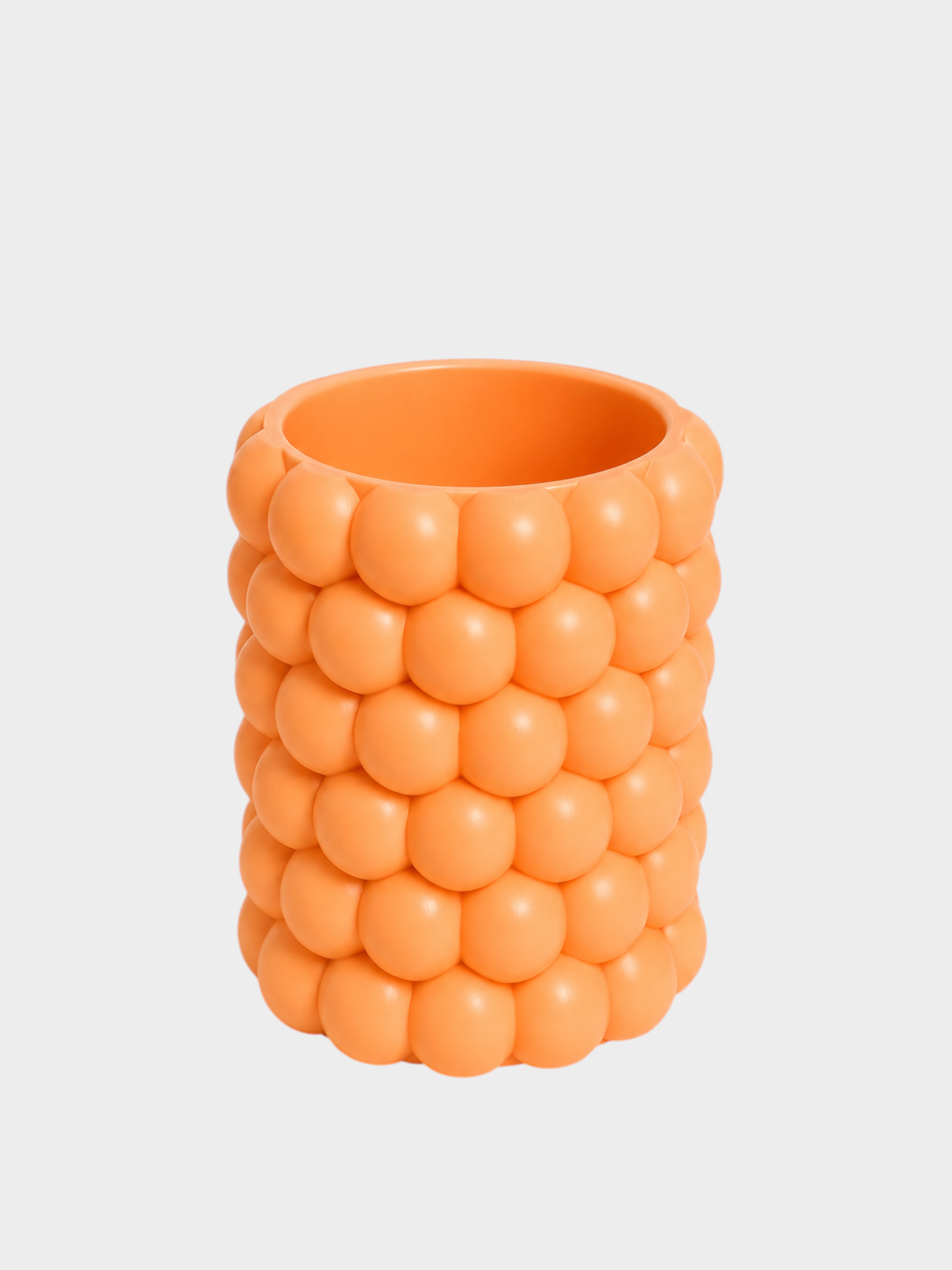 ZEMU BUBBLE turuncu renkli, kabarcıklı tasarıma sahip modern masa üstü organizer ve dekoratif kalemlik.
